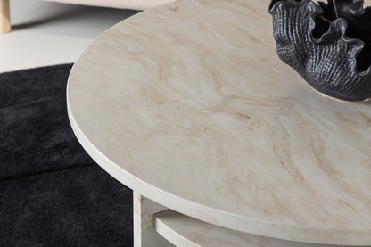 Ålesund Sofabord ⌀85 Beige