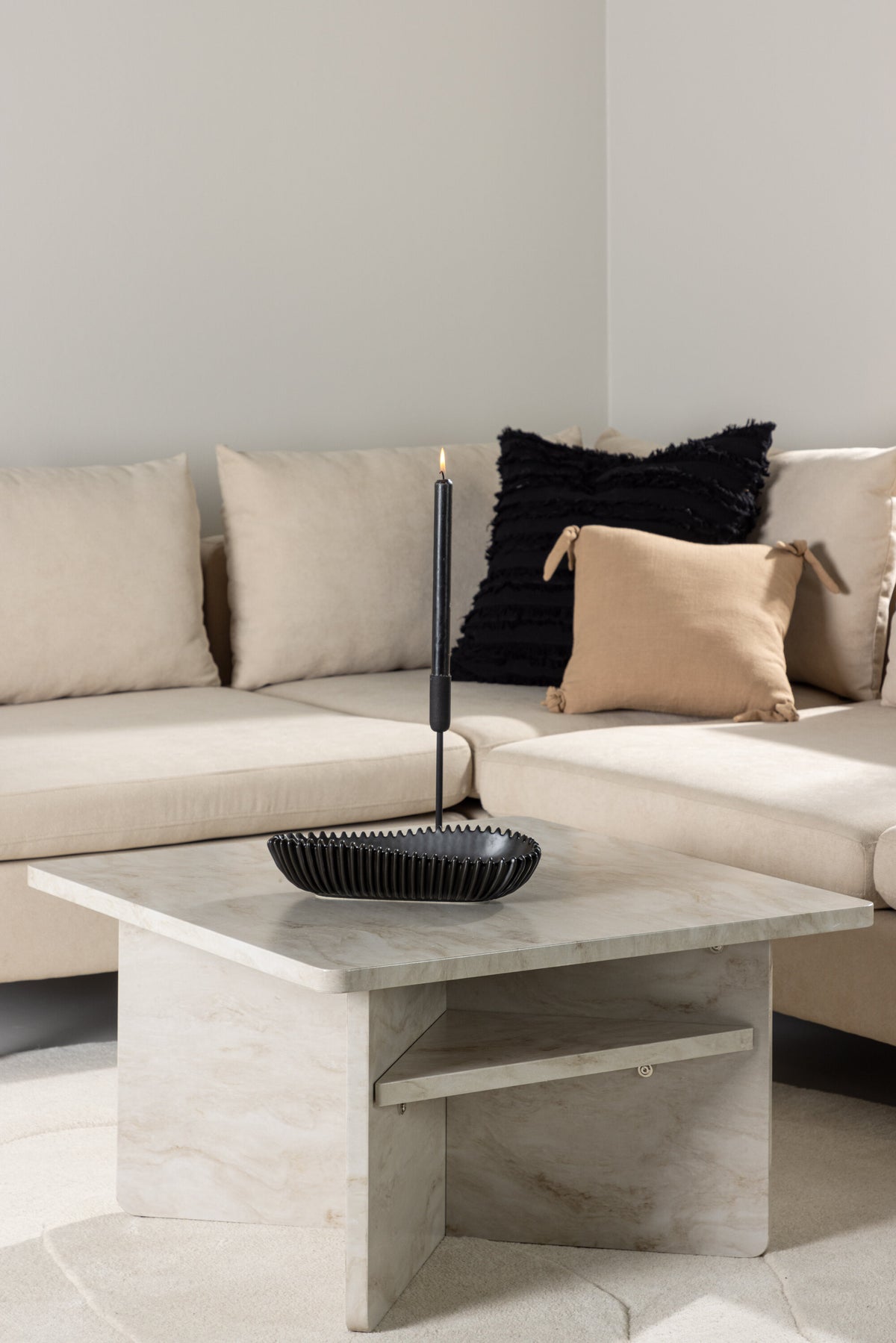 Ålesund sofabord - 75 × 75 cm - beige - billede 16