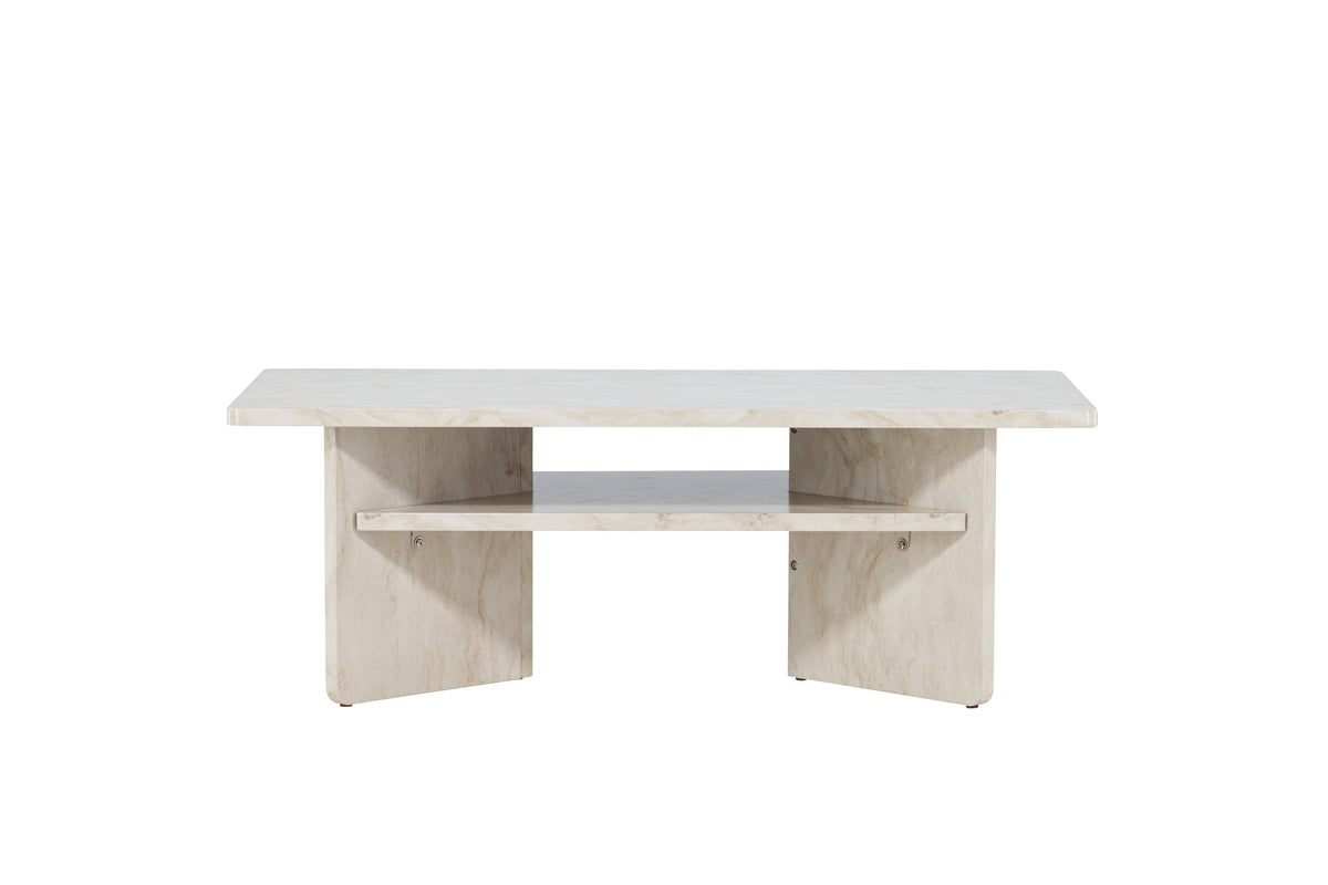 Ålesund sofabord - 120 × 60 cm - beige - billede 1