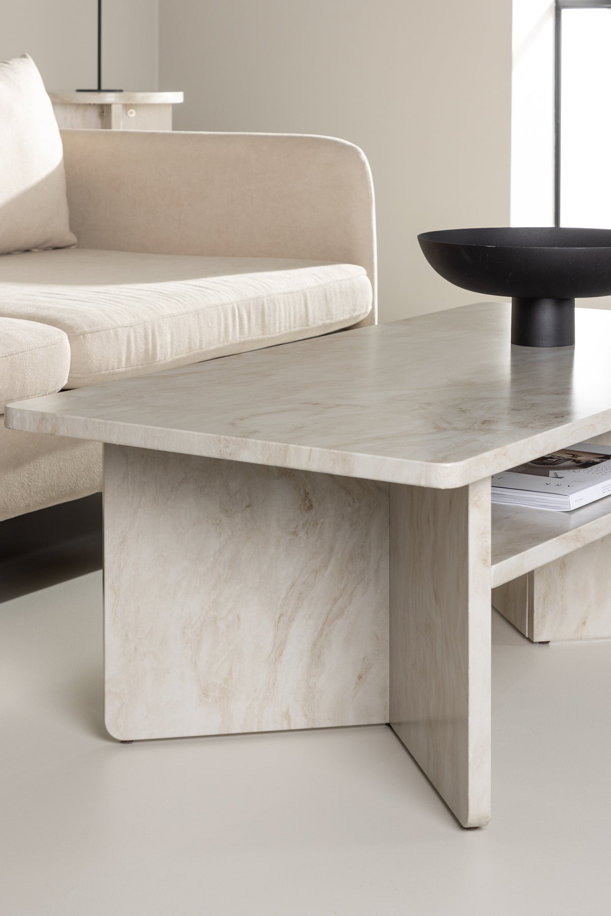 Ålesund sofabord - 120 × 60 cm - beige - billede 18