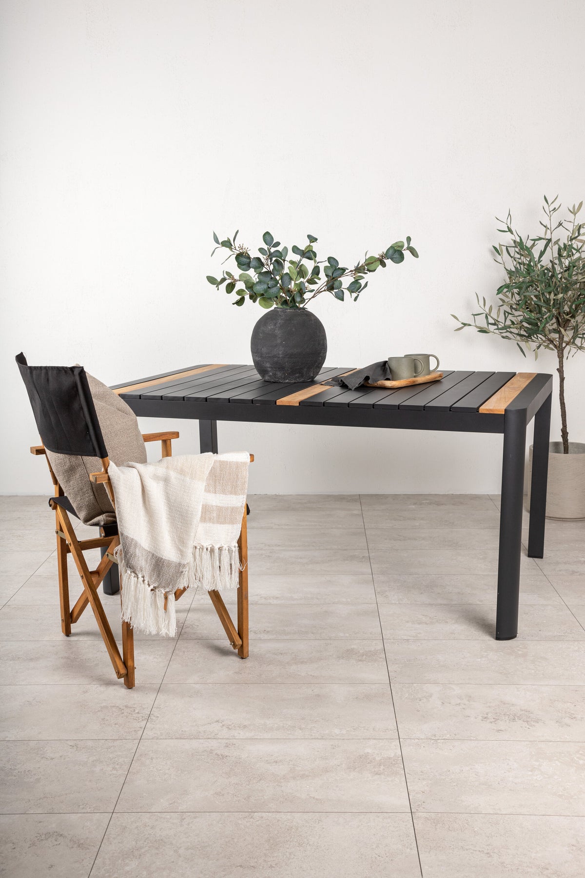 Togo havebord - 150 × 90 cm - sort - billede 16