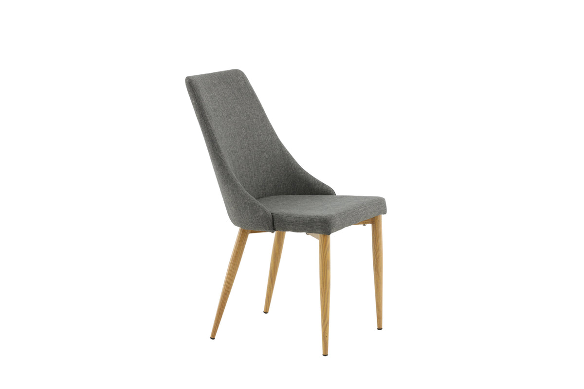 Leone spisebordsstole - natur, mørkegrå - 2 stk. - billede 11