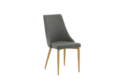 Leone spisebordsstole - natur, mørkegrå - 2 stk. - billede 12