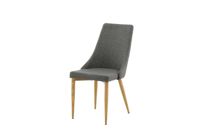Leone spisebordsstole - natur, mørkegrå - 2 stk. - billede 2