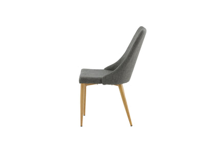 Leone spisebordsstole - natur, mørkegrå - 2 stk. - billede 4