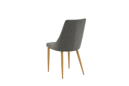 Leone spisebordsstole - natur, mørkegrå - 2 stk. - billede 6