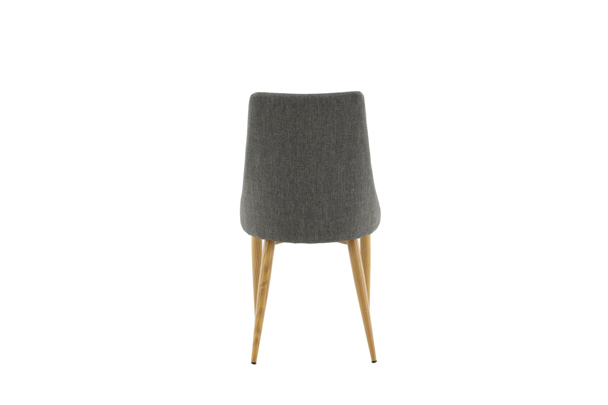 Leone spisebordsstole - natur, mørkegrå - 2 stk. - billede 7