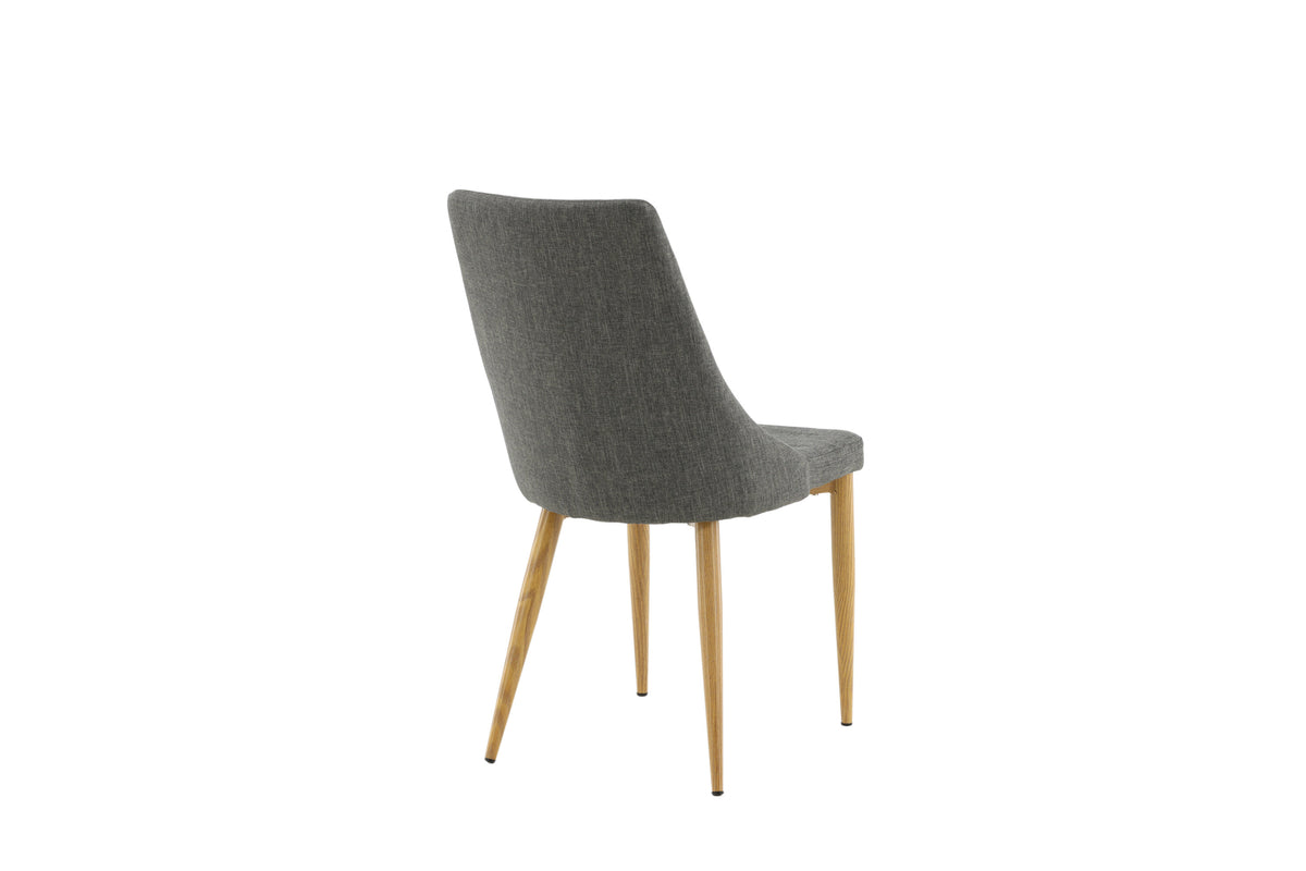Leone spisebordsstole - natur, mørkegrå - 2 stk. - billede 8