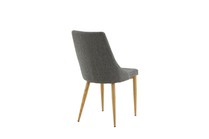 Leone spisebordsstole - natur, mørkegrå - 2 stk. - billede 8