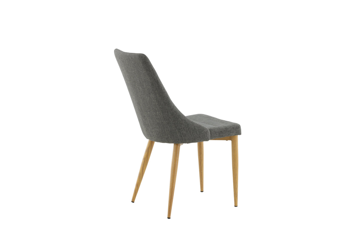 Leone spisebordsstole - natur, mørkegrå - 2 stk. - billede 9