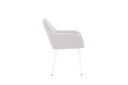 Comfort spisebordsstole - lysegrå, hvid - 2 stk. - billede 11