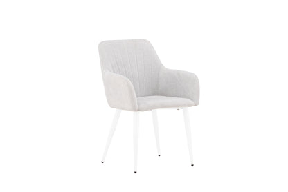 Comfort Spisebordsstol 2-stk Lys Grå