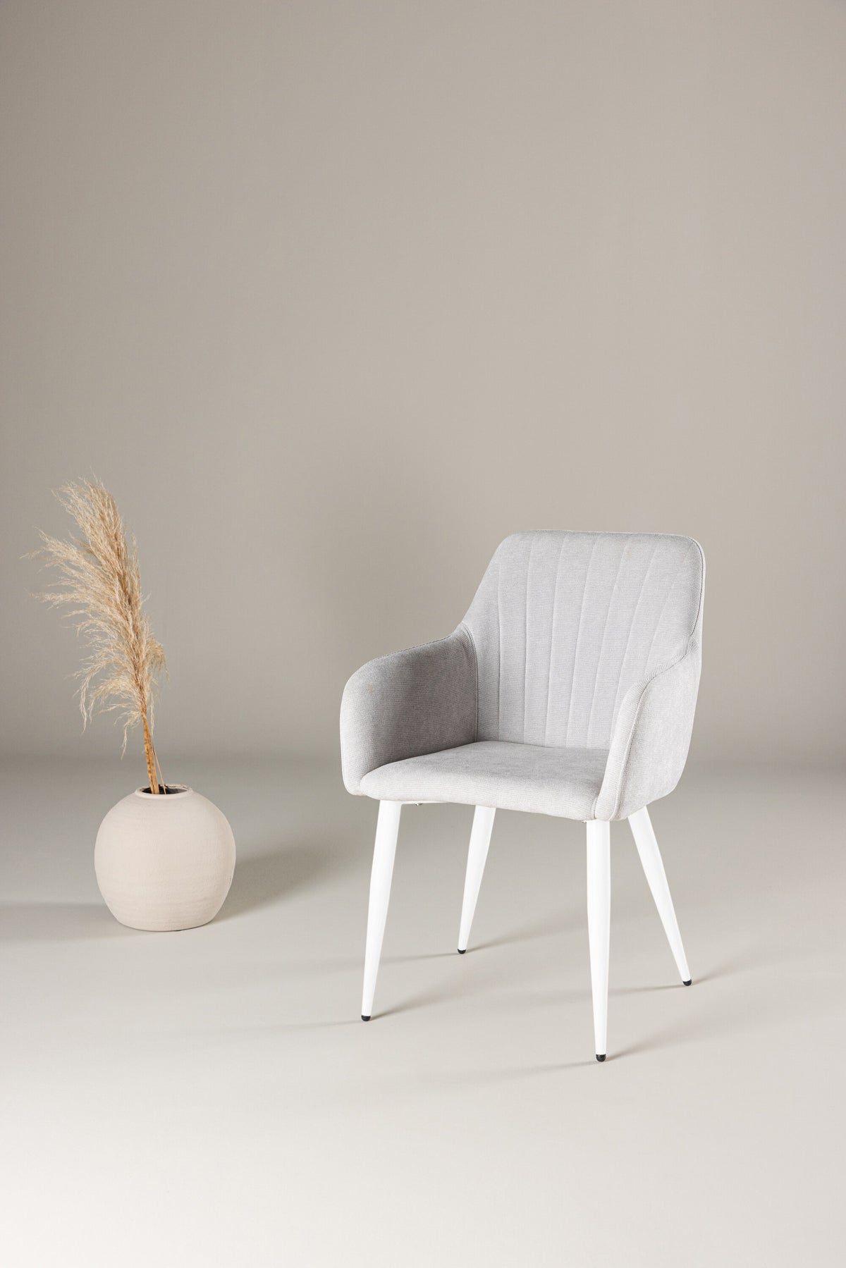 Comfort spisebordsstole - lysegrå, hvid - 2 stk. - billede 17