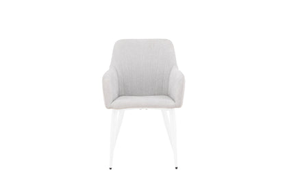 Comfort spisebordsstole - lysegrå, hvid - 2 stk. - billede 1