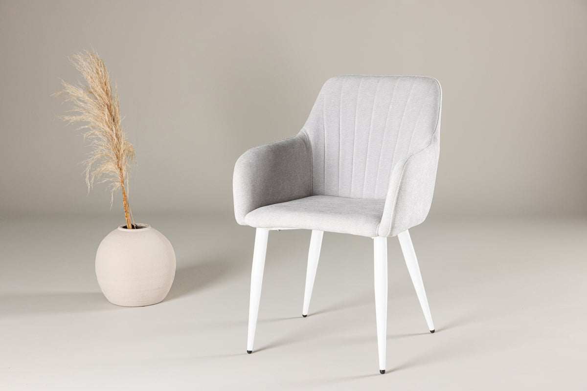 Comfort Spisebordsstol 2-stk Lys Grå