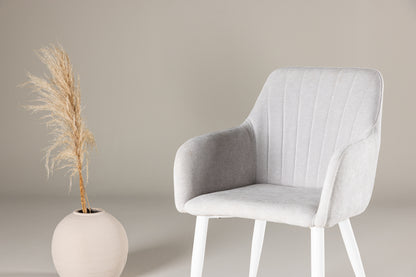 Comfort Spisebordsstol 2-stk Lys Grå