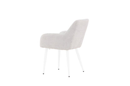 Comfort spisebordsstole - lysegrå, hvid - 2 stk. - billede 6