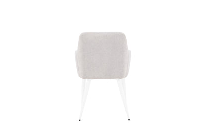 Comfort spisebordsstole - lysegrå, hvid - 2 stk. - billede 8