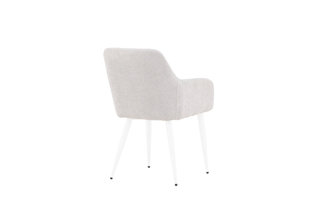 Comfort spisebordsstole - lysegrå, hvid - 2 stk. - billede 9