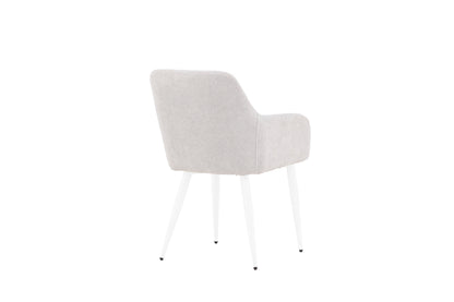 Comfort spisebordsstole - lysegrå, hvid - 2 stk. - billede 9