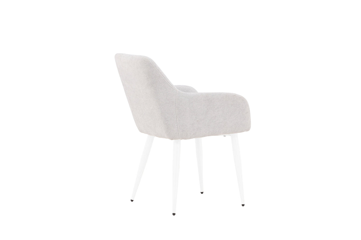 Comfort spisebordsstole - lysegrå, hvid - 2 stk. - billede 10