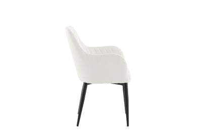 Comfort spisebordsstole - sort, hvid - 2 stk. - billede 11