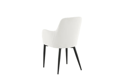 Comfort spisebordsstole - sort, hvid - 2 stk. - billede 7