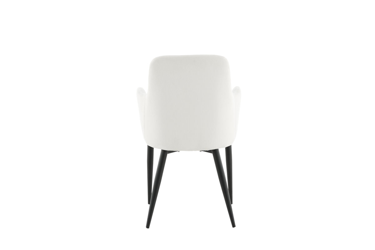 Comfort spisebordsstole - sort, hvid - 2 stk. - billede 8