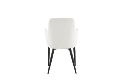 Comfort spisebordsstole - sort, hvid - 2 stk. - billede 8