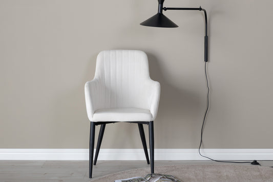 Comfort spisebordsstole - sort, hvid - 2 stk. - billede 14