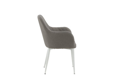 Comfort spisebordsstole - grå, hvid - 2 stk. - billede 11