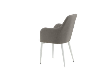 Comfort spisebordsstole - grå, hvid - 2 stk. - billede 6