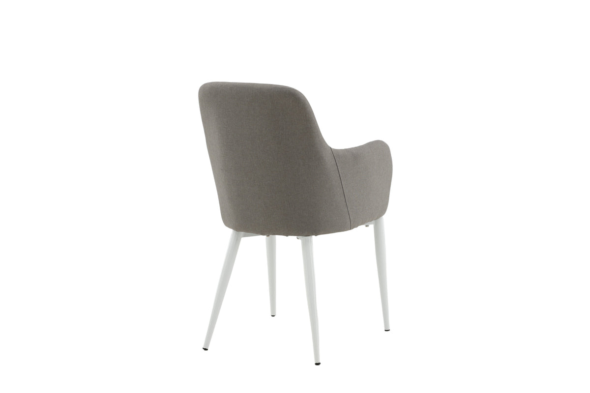 Comfort spisebordsstole - grå, hvid - 2 stk. - billede 9
