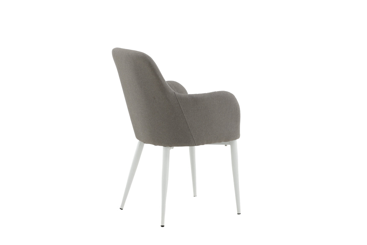 Comfort spisebordsstole - grå, hvid - 2 stk. - billede 10