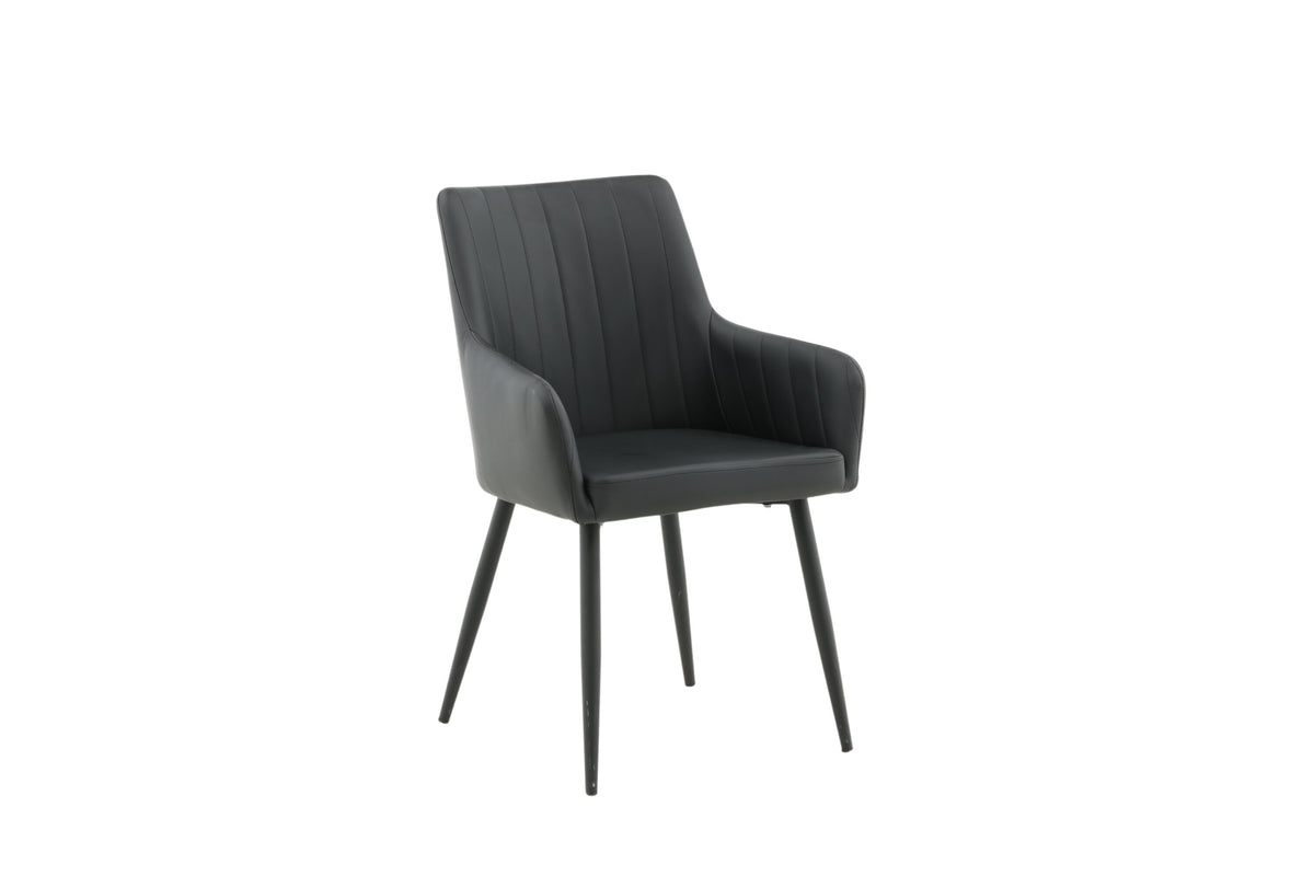 Comfort spisebordsstole - sort - 2 stk. - billede 13
