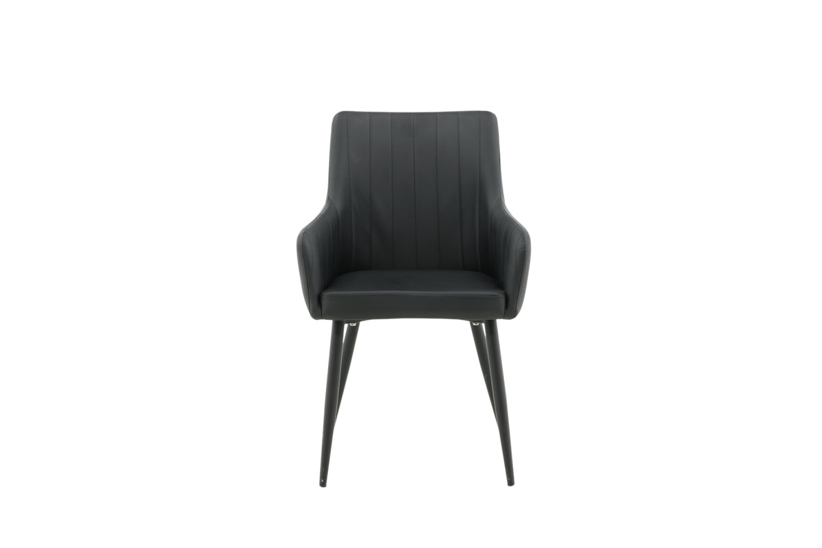 Comfort Spisebordsstol 2-stk Sort