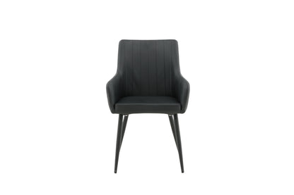 Comfort spisebordsstole - sort - 2 stk. - billede 1