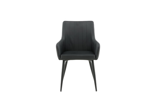 Comfort spisebordsstole - sort - 2 stk. - billede 1