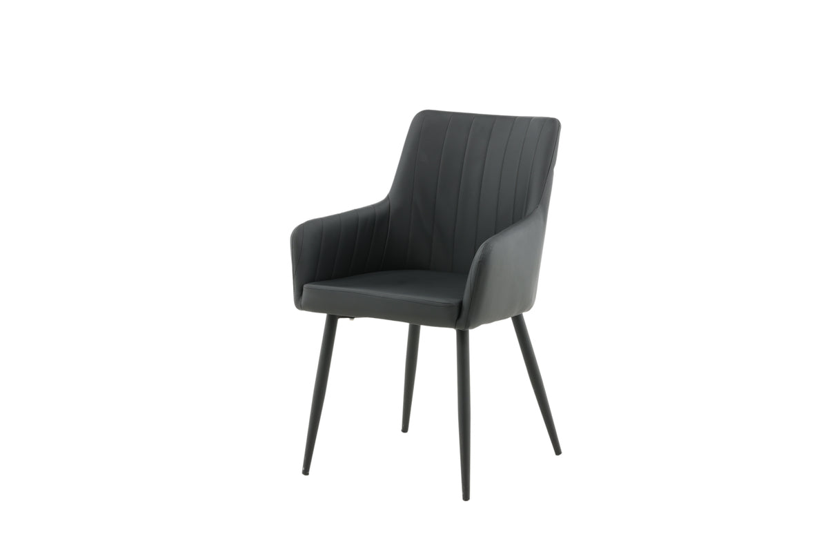 Comfort Spisebordsstol 2-stk Sort