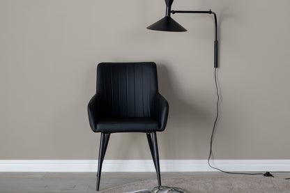 Comfort Spisebordsstol 2-stk Sort