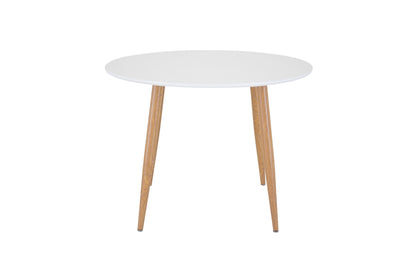 Plaza rundt spisebord - Ø100 cm - natur, hvid - billede 1