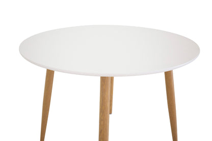 Plaza rundt spisebord - Ø100 cm - natur, hvid - billede 3