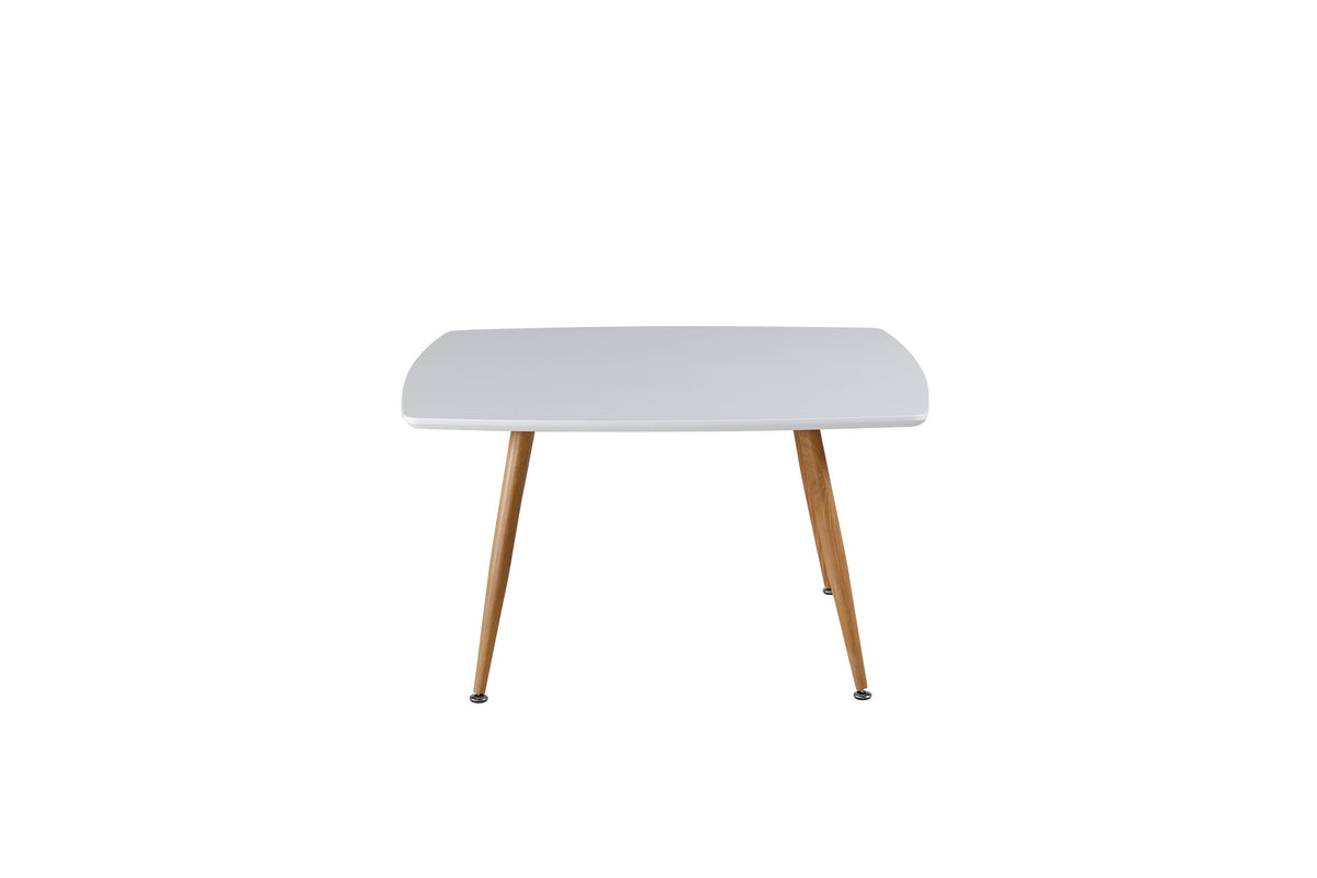 Plaza sofabord - 80 × 80 cm - natur, hvid - billede 1