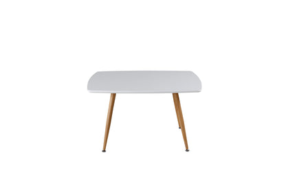 Plaza sofabord - 80 × 80 cm - natur, hvid - billede 1