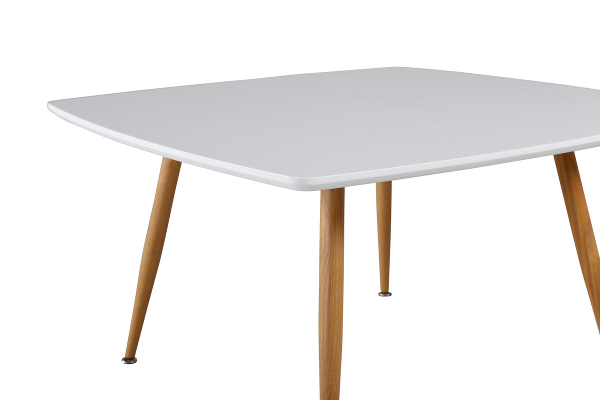 Plaza sofabord - 80 × 80 cm - natur, hvid - billede 3