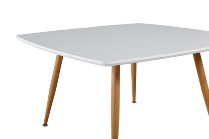 Plaza sofabord - 80 × 80 cm - natur, hvid - billede 3