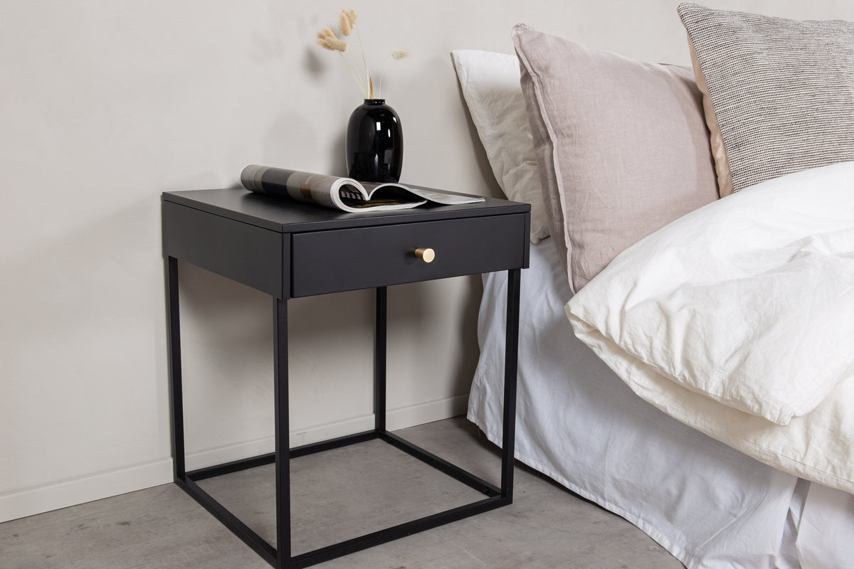 Bakal sengebord - 43 × 43 cm - sort - billede 6