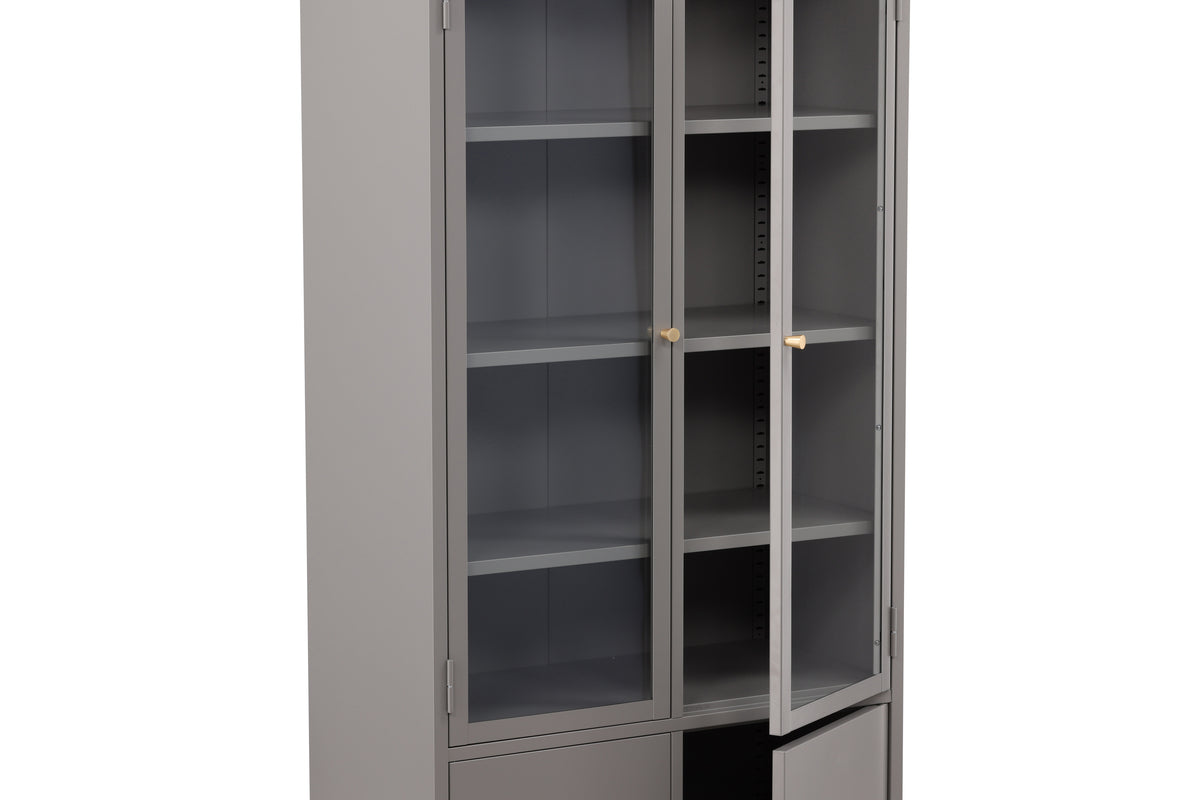Bakal Vitrineskab 40,5 x 190 x 80 Lys Grå