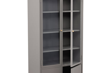 Bakal Vitrineskab 40,5 x 190 x 80 Lys Grå