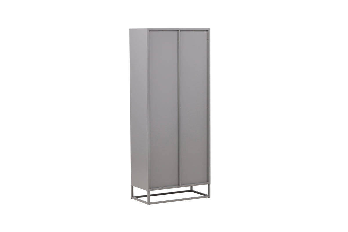 Bakal Vitrineskab 40,5 x 190 x 80 Lys Grå